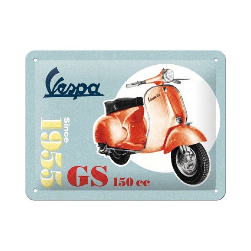 Vespa GS 150 Since 1955 - Blechschild 20 x 15 cm