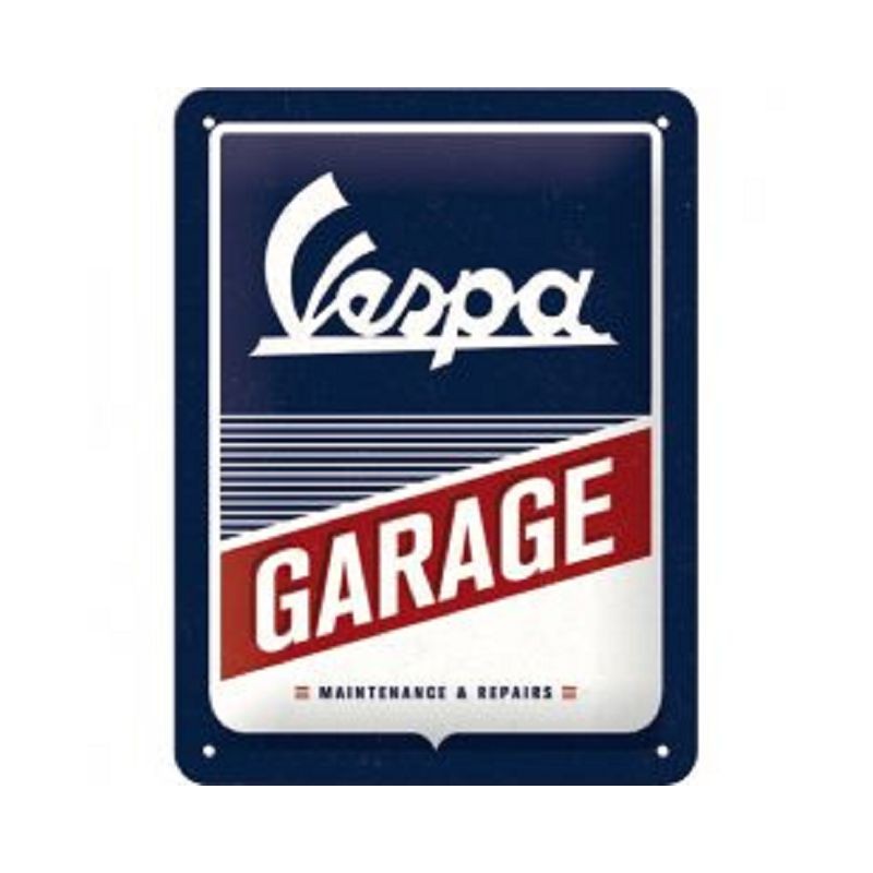 Vespa Garage - Blechschild 20 x 15 cm