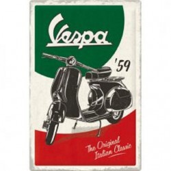 Vespa Classic 1959 - Blechschild 60 x 40 cm