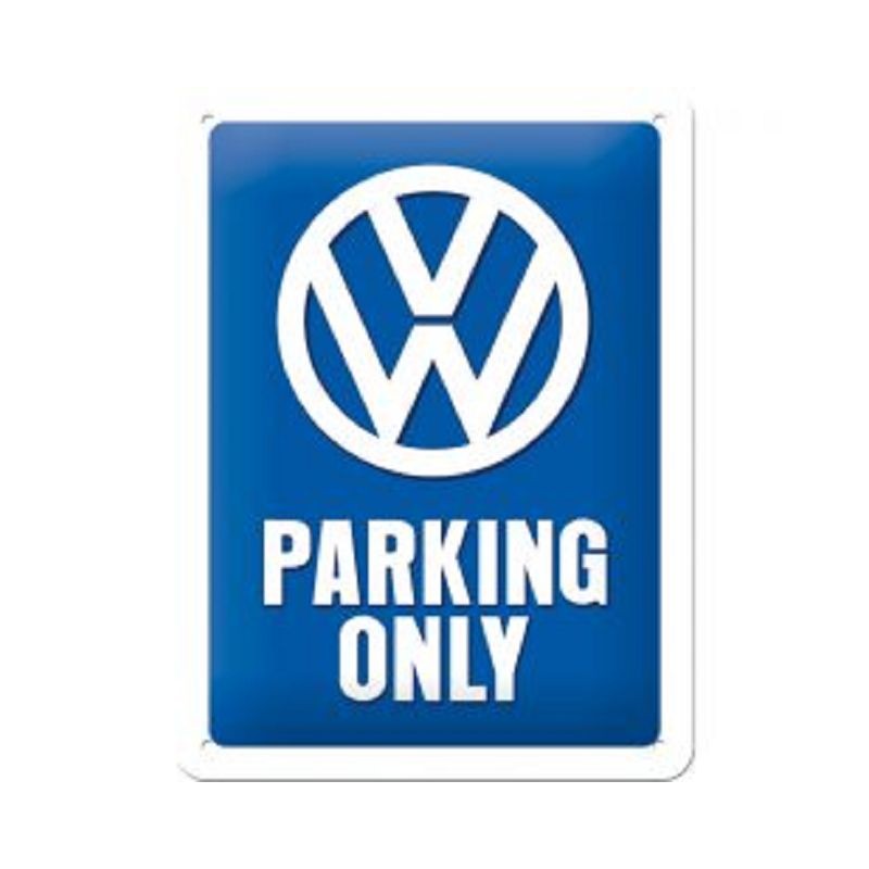 VW Parking Only Blechschild 30 x 20 cm