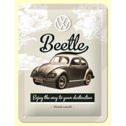 VW Beetle - Blechschild 20 x 15 cm