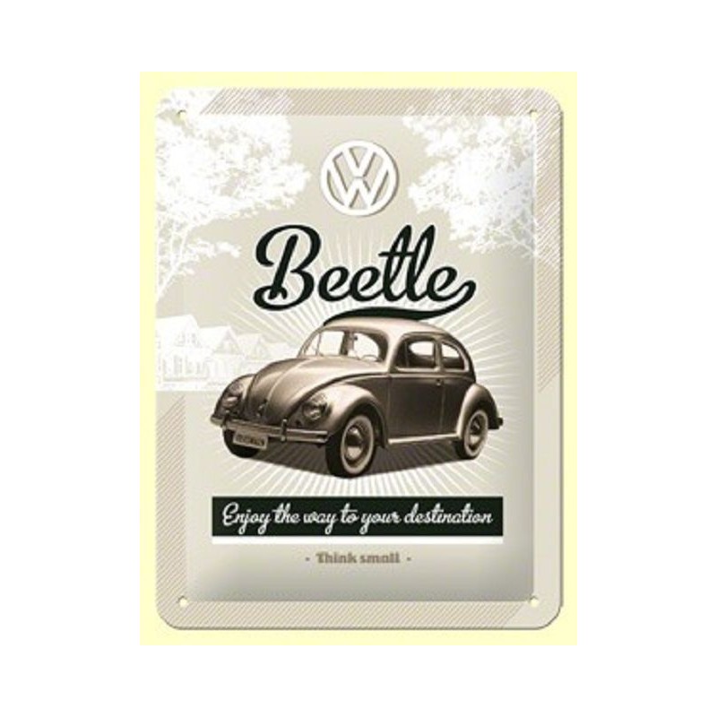 VW Beetle - Blechschild 20 x 15 cm