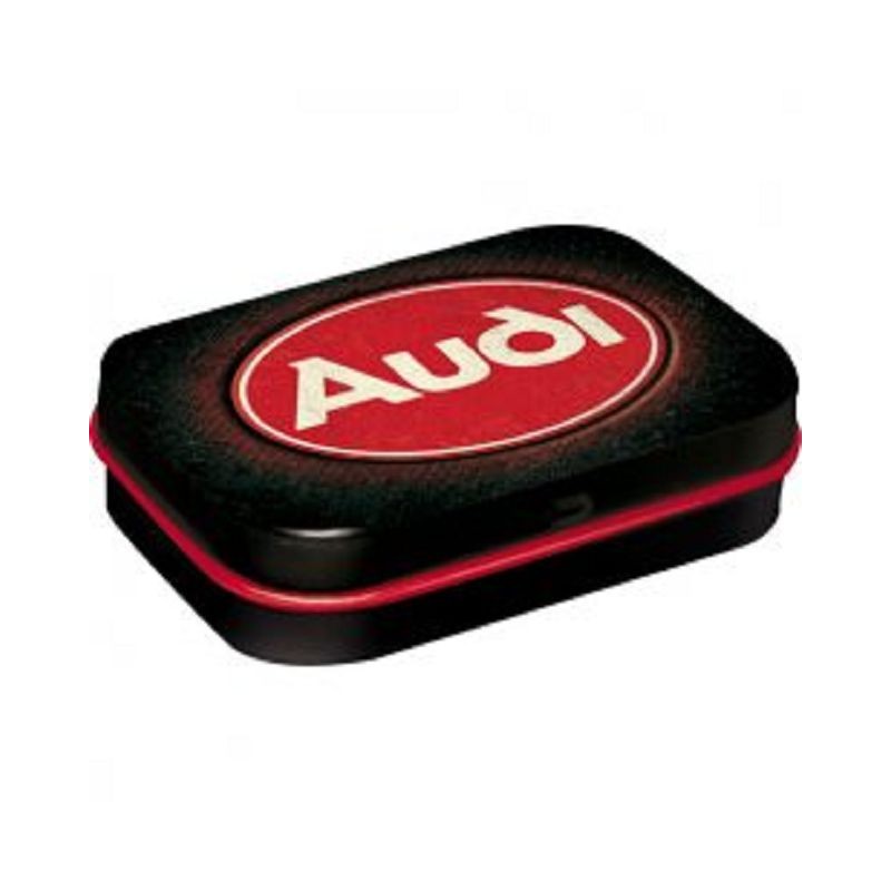 Audi Logo - Blechdose gefüllt mit Pfefferminz