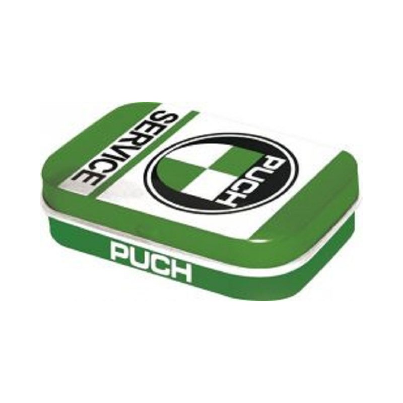 Puch Service Logo - Blechdose gefüllt mit Pfefferminz