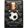 Sports Bar - Fussball - Free House - Relax and Enjoy - Blechschild 30 x 20 cm