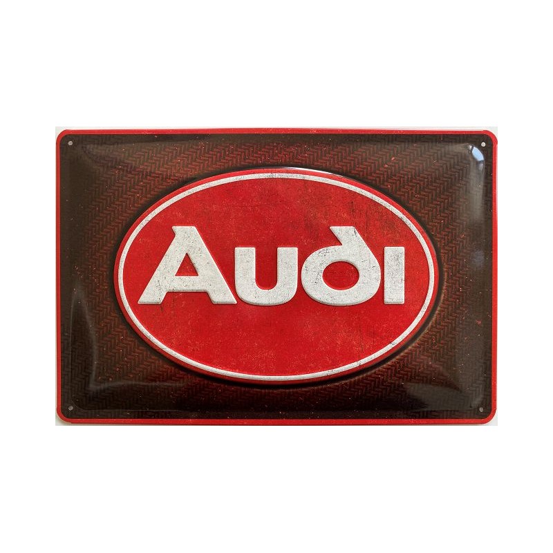 Audi Logo - Blechschild 30 x 20 cm