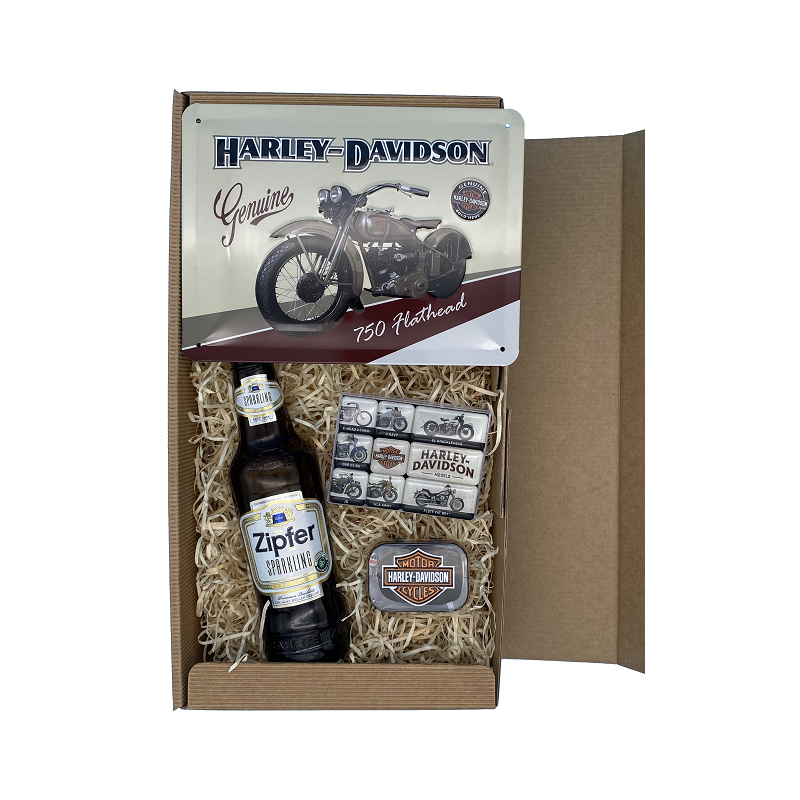 Harley Davidson Motorcycles 750 Flathead - Bier - Geschenkbox Small