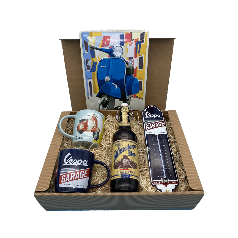 Vespa Classic - Bier - Geschenkbox Large