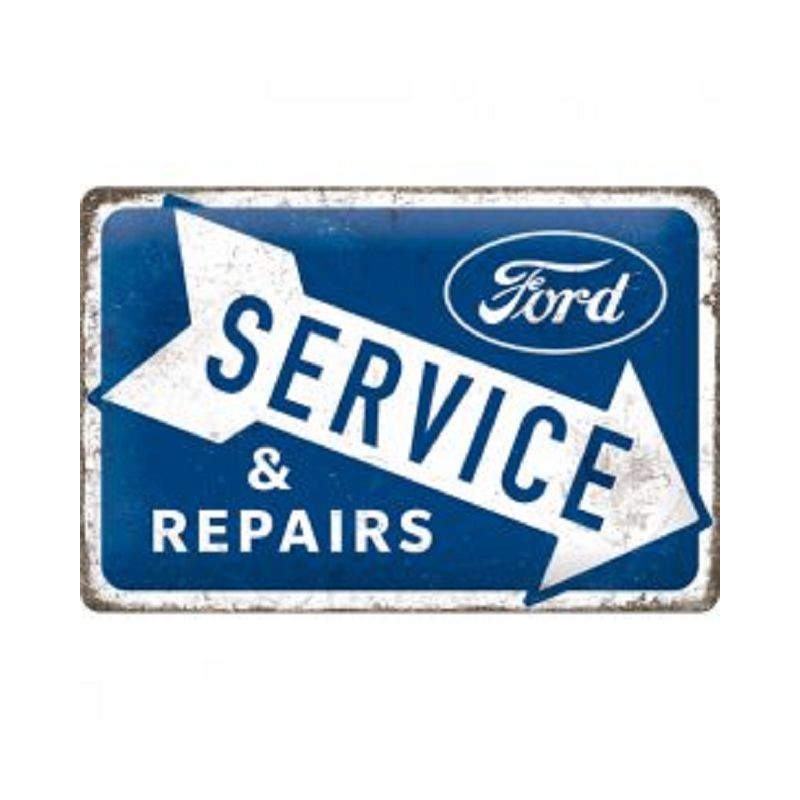 Ford Service & Rapairs - Blechschild 30 x 20 cm