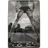 Sexy Tattoo Girl auf Route 66 - Blechschild 30 x 20 cm