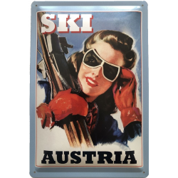 Ski Austria Vintage - Blechschild 30 x 20 cm