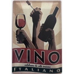 Vino Italiano - Blechschild...