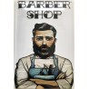 Barber Shop - Blechschild 30 x 20 cm