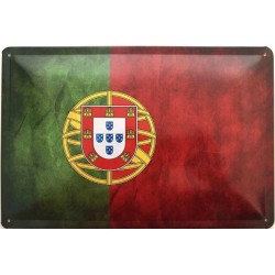 Portugal National Flagge - Blechschild 30 x 20 cm