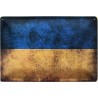 Ukraine National Flagge - Blechschild 30 x 20 cm