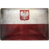 Polen National Flagge - Blechschild 30 x 20 cm