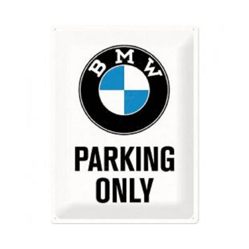 BMW Parking Only Blechschild 40 x 30 cm