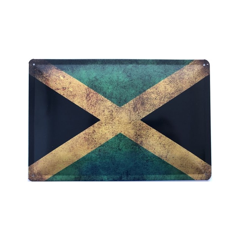 Jamaika National Flagge - Blechschild 30 x 20 cm