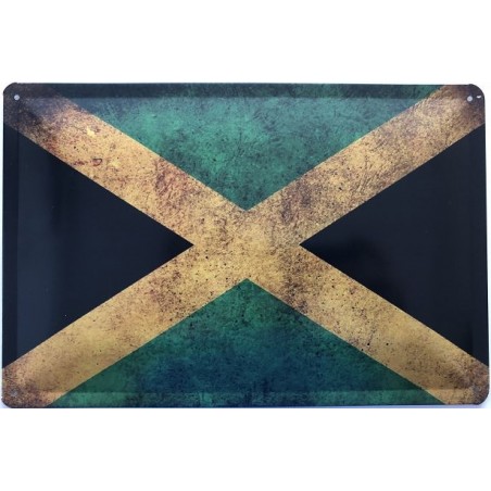 Jamaika National Flagge - Blechschild 30 x 20 cm
