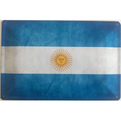 Argentinien National Flagge - Blechschild 30 x 20 cm