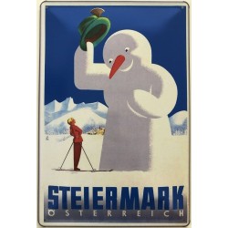 Steiermark - Österreich Vintage Werbung - Blechschild 30 x 20 cm