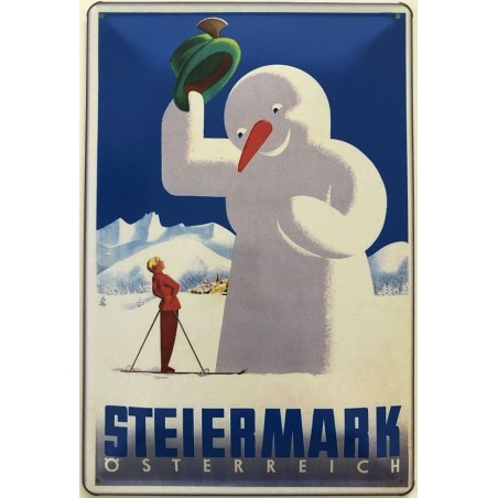Steiermark - Österreich Vintage Werbung - Blechschild 30 x 20 cm