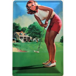 Pin Up Girl beim Golf...