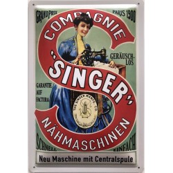 Singer Nähmaschinen - Blechschild 30 x 20 cm