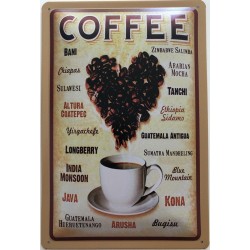 Coffee - Blechschild 30 x...