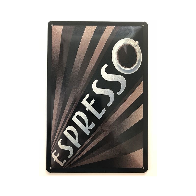 Espresso - Blechschild 30 x 20 cm
