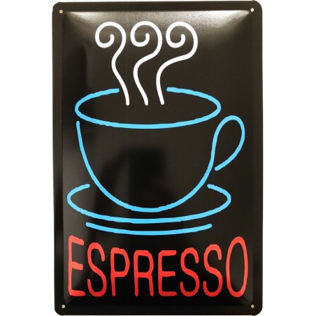 Espresso Black - Blechschild 30 x 20 cm