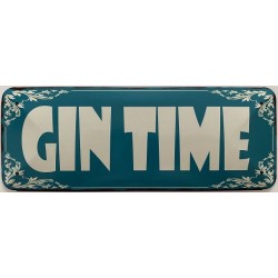 Gin Time - Blechschild 27 x...