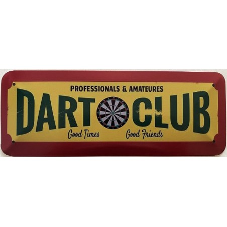 Professionals & Amateures Dart Club - Blechschild 27 x 10 cm