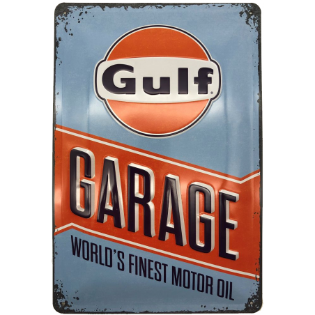 Gulf Garage Blechschild 30 x 20 cm