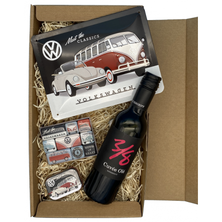 VW Käfer & Bulli Classic Wein - Geschenkbox 2 Small