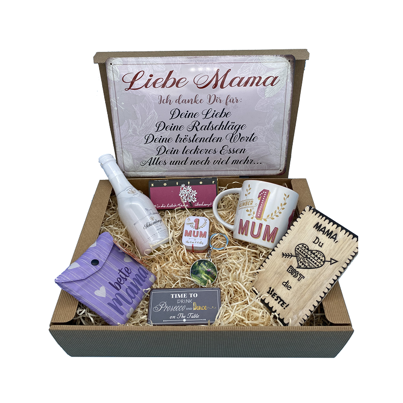 Liebe Mama - Sekt - Geschenkbox Large