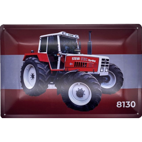 Steyr Traktor 8130 - Blechschild 30 x 20 cm