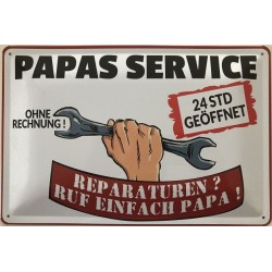 Papas Service ohne Rechnung...