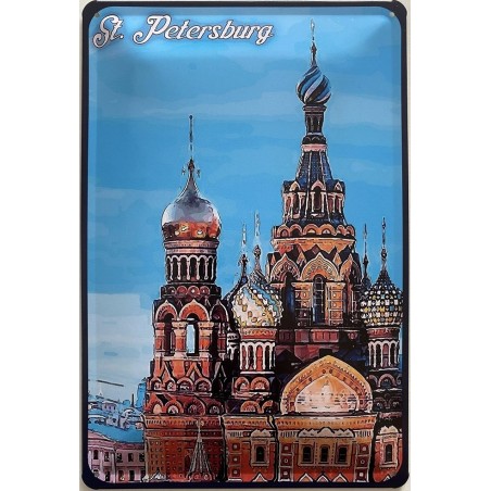 St. Petersburg Russland - Blechschild 30 x 20 cm