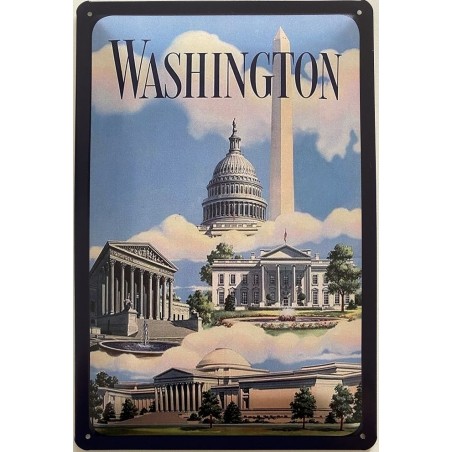 Washington America - Blechschild 30 x 20 cm