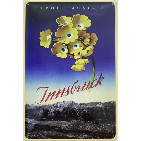 Innsbruck Tyrol Austria - Blechschild 30 x 20 cm