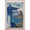 Flying down to Rio Brasilien - Blechschild 30 x 20 cm