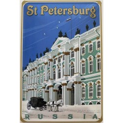 St. Petersburg Russia Russland - Blechschild 30 x 20 cm