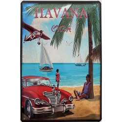 Havana Cuba - Blechschild 30 x 20 cm