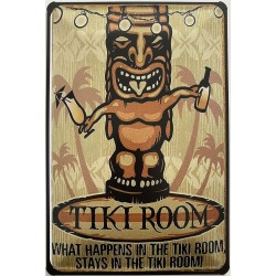 Tiki Room - Blechschild 30...