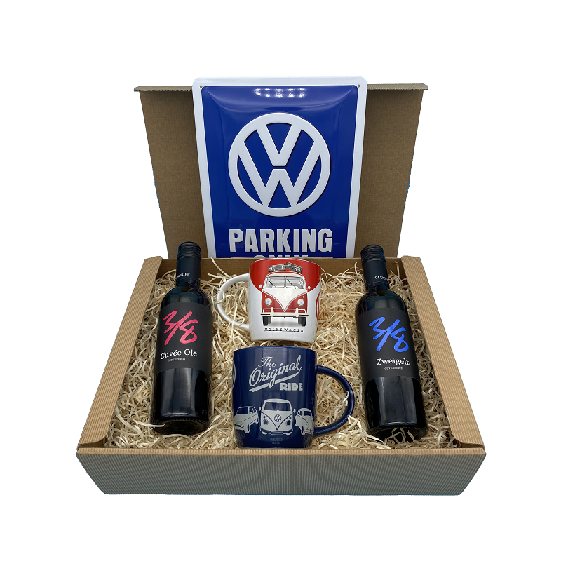 VW Parking Only - Wein - Geschenkbox 1 Large