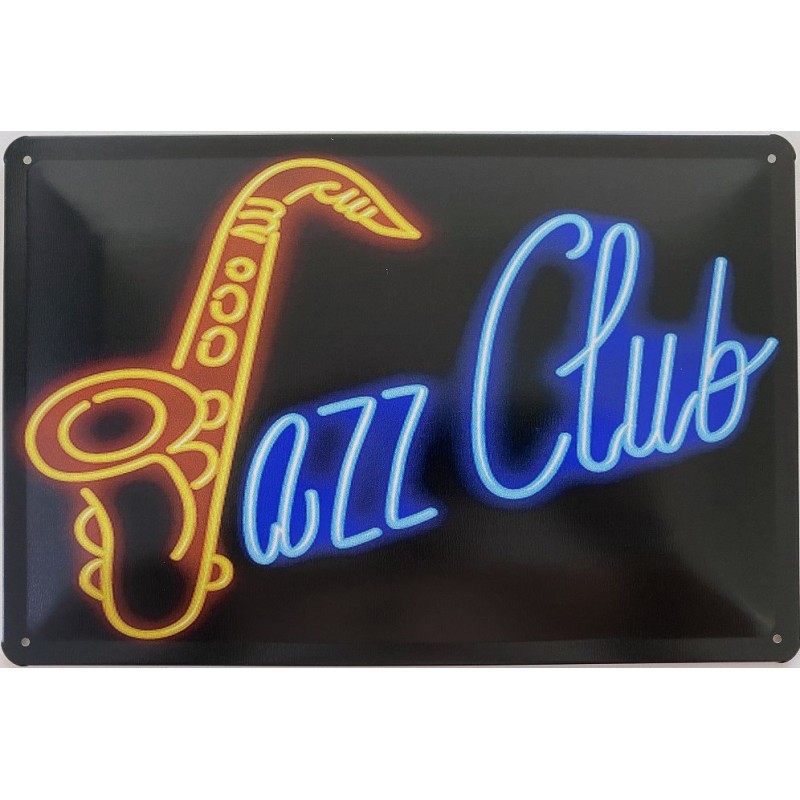 Jazz Club - Blechschild 30 x 20 cm
