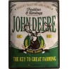 John Deere - The Key to Great Farming - Blechschild 40 x 30 cm