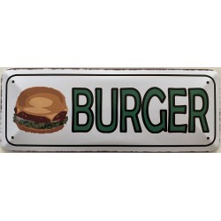Burger - Blechschild 27 x...
