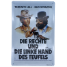 Bud Spencer & Terence Hill - Die rechte und die linke Hand des Teufels - Blechschild 30 x 20 cm